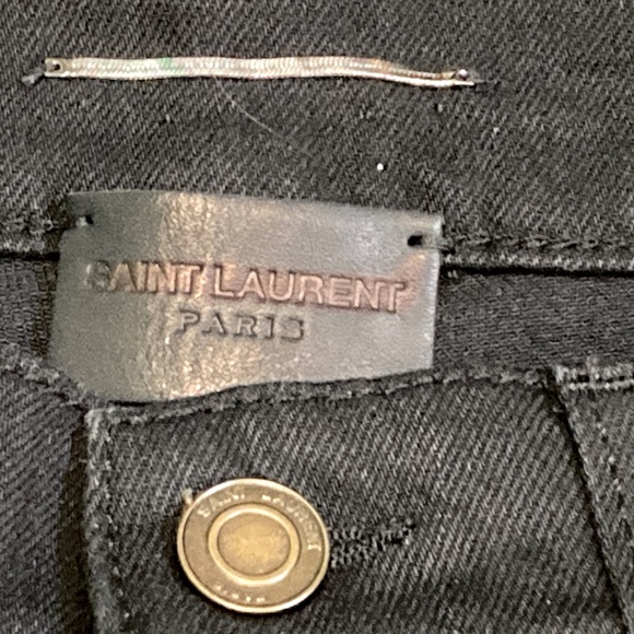 NWT Men’s Saint Laurent Paris Black Slim Fit Low Rise Jean D02-M/SK-LW - Sz 30 - Picture 11 of 12